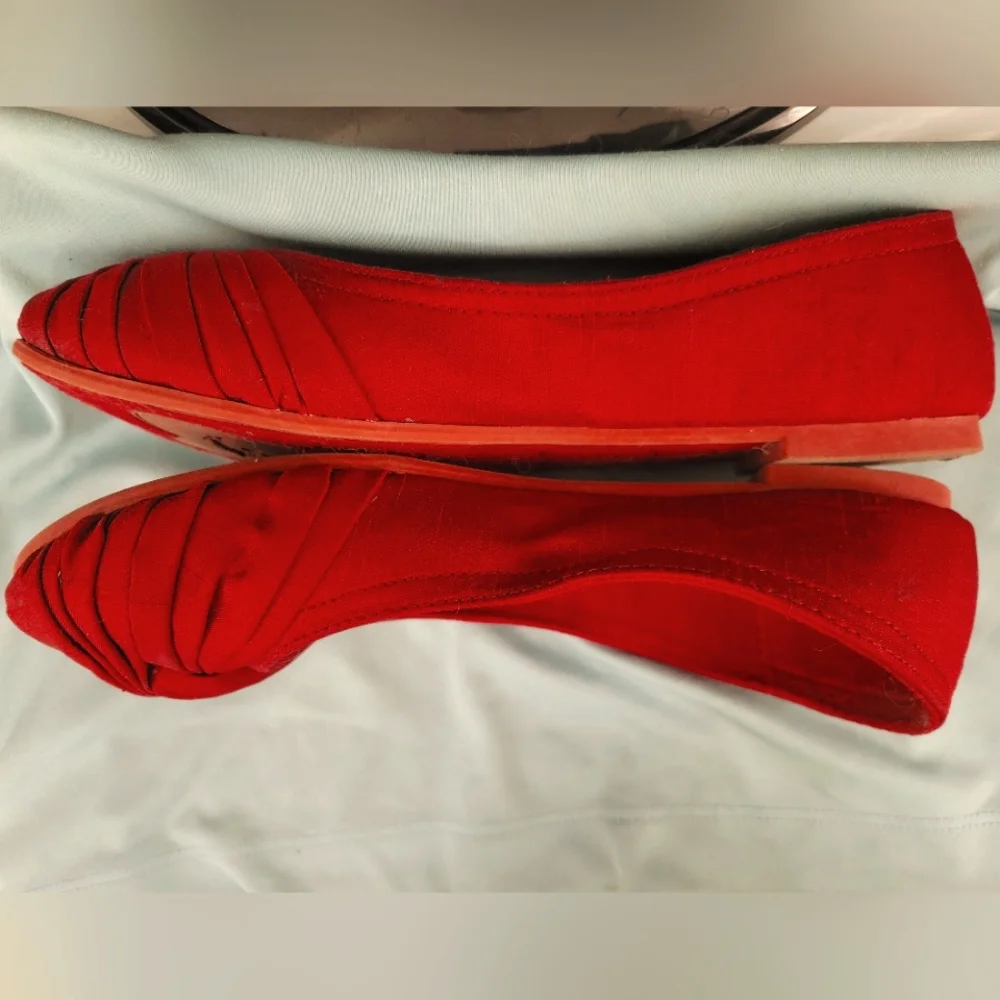 Rocket Dog red Myrna Thai Silk ballet flat (5.5M) - Picture 3 of 8
